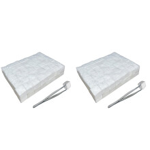192 Pcs Small Ceramic Wool Wick for Tabletop Fire Pit, Suitable for Ethanol Fireplace Fuel,Carbon  Wick for Indoor