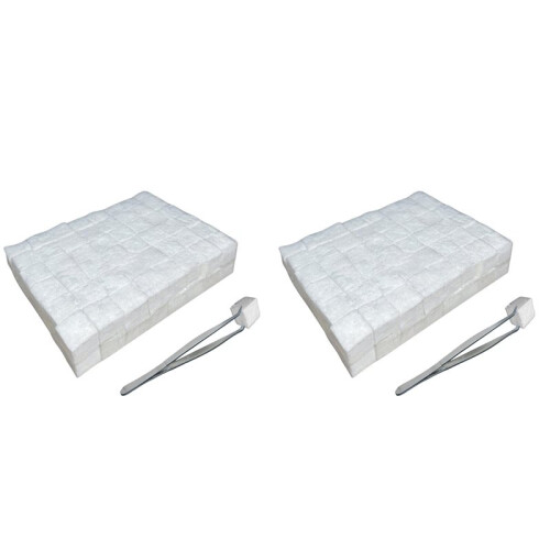 192 Pcs Small Ceramic Wool Wick for Tabletop Fire Pit, Suitable for Ethanol Fireplace Fuel,Carbon  Wick for Indoor