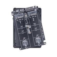 3X Adaptador Dual M.2 A SATA3.0 Adaptador SSD de Protocolo M.2 2 Puertos NGFF M.2 B Key A 3.0 Convertidor M2 A de 6 Gbps