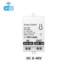 4X Tuya WiFi Dry Contact Module 10A Home Universal DIY Breaker Relay Work with Life Alexa 8-40V