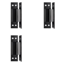 3pcs 4-Inch Concealed Door with Concealed Stainless Steel Wooden Door Concealed Door and Hinge Hidden Hinge Black