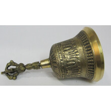 Tibetan Singing Bowl 5 Inch Handcrafted Brass Meditation Bell with Clear Resonant Tone for Yoga and Mindfulness