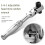 5X 2-in-1 Round Handle Ratchet Wrench 1/4 Double Ended 72 Teeth Quick Spanner Tool Screwdriver Socket Bit 3