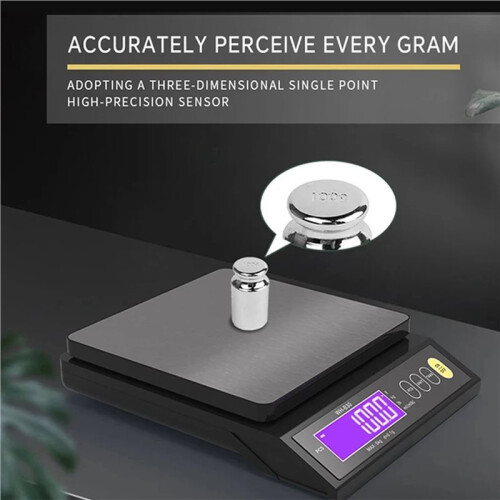 2X Digital Scale Rechargeable Electric Scale 0.1g 1g Kitchen Scale Counting Tare Auto Power Off Unit Conversion 10kg 1g