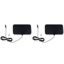 2X High Gain HD Digital TV Antenna Digital Amplified TV Antenna with Strong Signal Full HD TV Reception, 50 Miles Range
