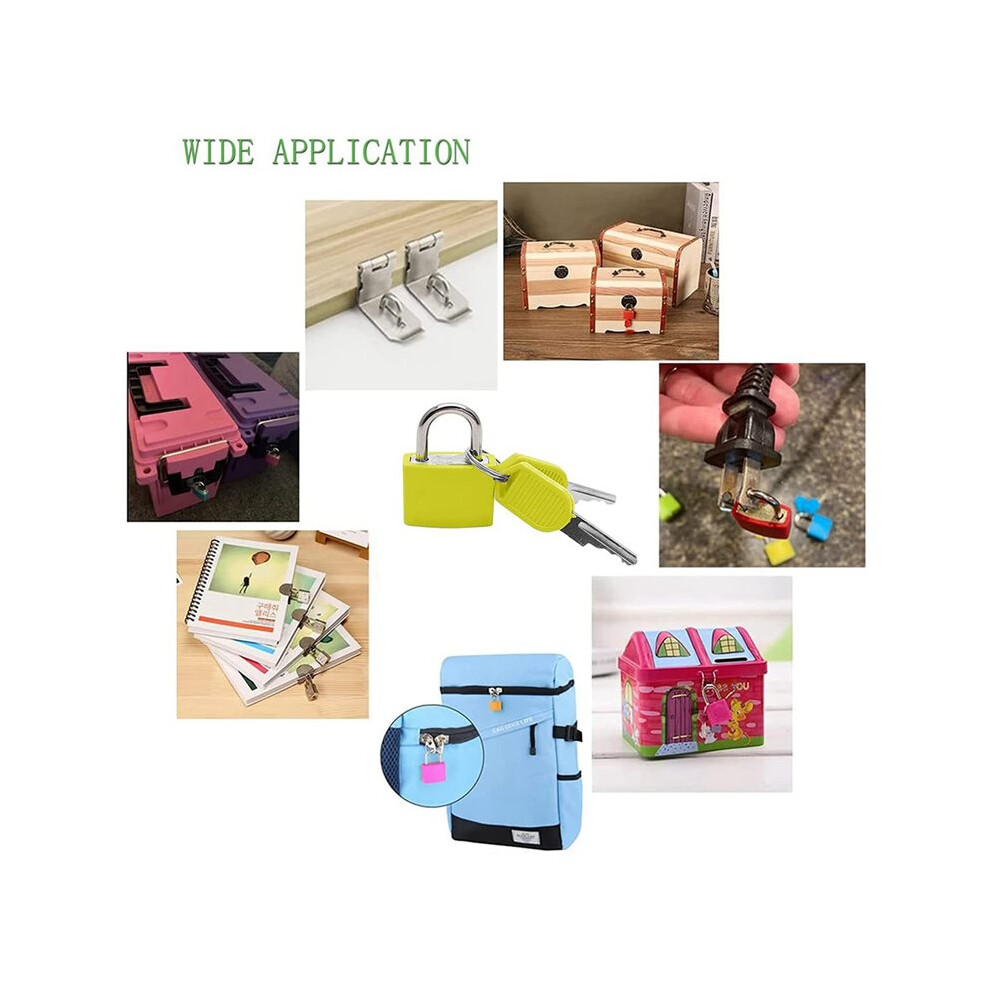 18Pcs Suitcase Locks with Keys,Small Luggage Padlocks Metal Padlocks  Keyed Padlock for School Gym Classroom-image-OPC-PTHM87D-NEW