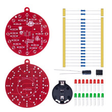 3X NE555 LED Kerstboom Decoratie LED Knipperend PCB Soldeer DIY Kit Rood Groen Knipperend Licht Soldeer Oefenbord