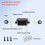 2X External Junction Box IP68,2 Way Clamshell-Type Underground Electrical Box with Terminal Block Airtight Plastic Box 5