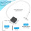 5 Ft Retractable Remote Control Tether, 6 Pack Security Cable Lanyard Lock with Double Sided Adhesive & Screw 4