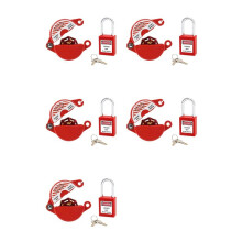 5X Faucet Lock with Safety Padlock - Water Spigot Lock, Hose Bib Lock for 1 to 2-1/2 in Dia Valve Handles, Faucet