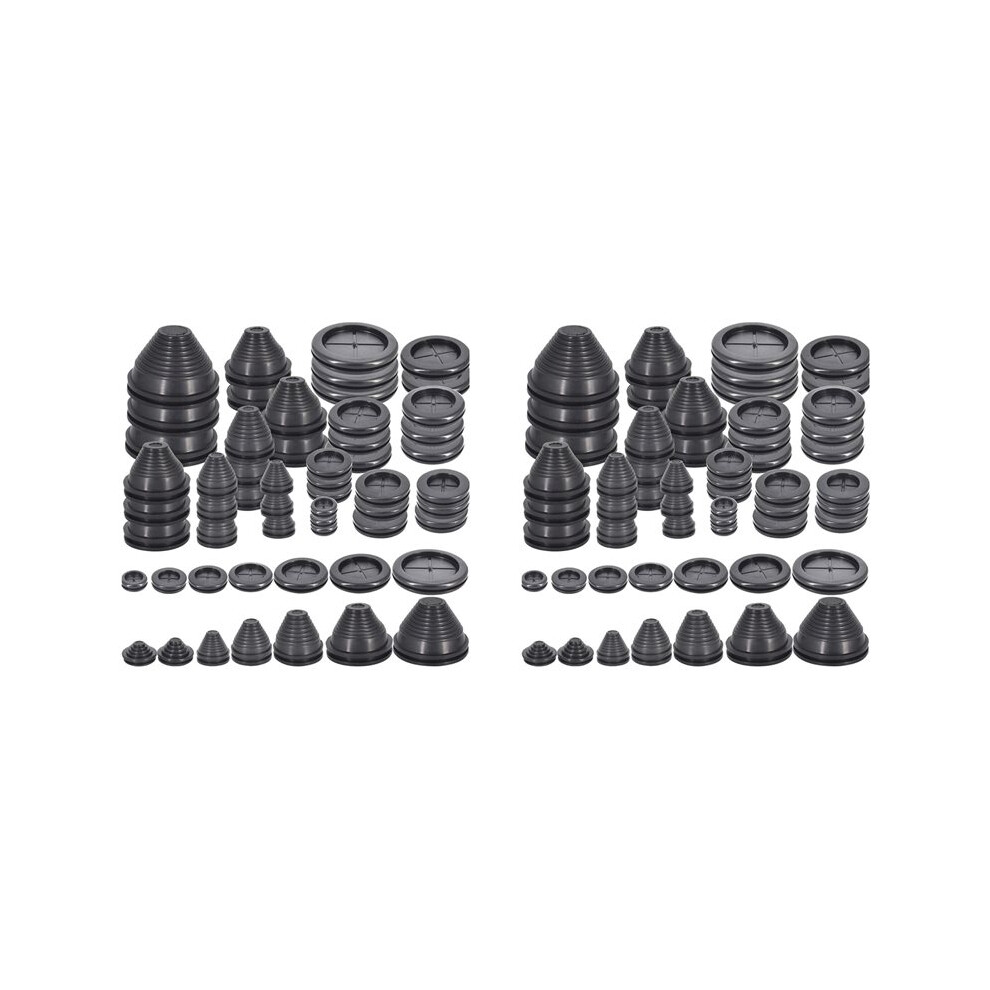 2X Rubber Grommets Wire Protection,Closed Rubber Grommet,Firewall Solid Closed Hole,Firewall Plug Grommet Synthetic Wire 6032949787876
