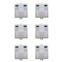 6X AC 120V 220V Delay Relay Power Delay OFF 1-480Min Adjustable Delay Power OFF Automation Controller