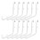 36Pcs Peg Board Hooks, Peg Board Accessories, Long Peg Board Hooks Set Metal Storage Tool Waterproof Home Office Tool 2