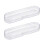 Pack Of 2 Clear Plastic Pencil Cases For School Office 1