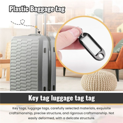 Key Ring Tags(100pcs black) 2