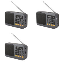 3X FM Radio DAB Radio Portable Small Emergency Recargable Ham Sound Box Vintage Music Speaker Mp3 A