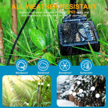 Solar Garden Lights, Upgraded 8LED Firefly Lights Solar Outdoor Waterproof, Swaying Lights Decoration, Warm White 4PCS