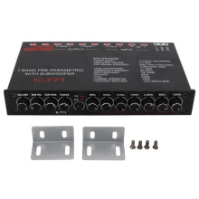 242A Car Audio Equalizer with Precise Frequency Control, Durable Metal Housing and Enhanced Sound Clarity