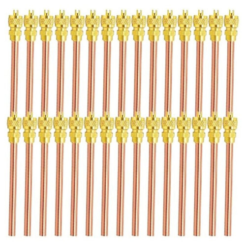 60Pcs Access Service Valve,Refrigerator Access Valves Kit, Stem Core AC Refrigeration Service Valve 1