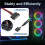3X 9Pin USB Header Splitter, USB 2.0 Header Splitter with  Power Cable, Internal USB Hub for CPU/RGB Light/Printer 8