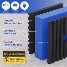 8x Anti Vibration Pads, 2 InchX 2 InchX7/8 Inch Mechanical Vibration Damping Pads, 3/8 InchPre-Drill Hole