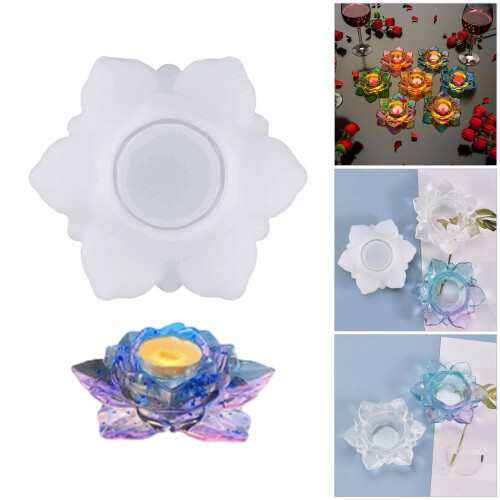 Easy to Clean Lotuses Shape Silicone Mold Ideal for Making 1