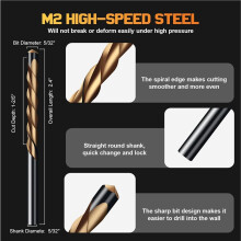 100 PCS Drywall Cutting Bit, 5/32 Inch Hss Drywall Router Bits, Drywall Cutting Tool for Door Window Openings in Drywall