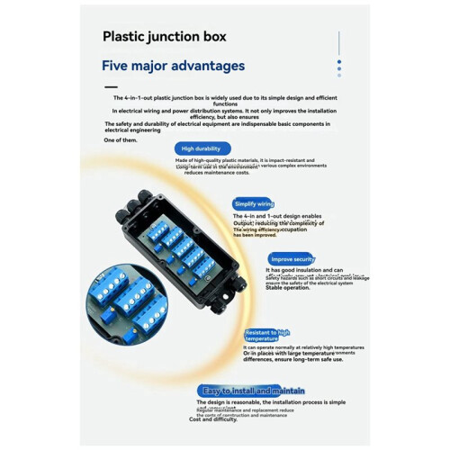 3X 4 in 1 Load Cell Shell Junction Box Amplifier,with Multiple Protections Connection: 1-4 Sensors,Belt Weighing 2