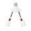 5X 360 Degree Adjustable - 2 in 1 E27 Splitter Socket Adapter. E27 Standard LED Bulb Socket Adapter 2
