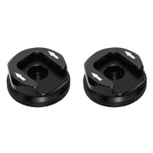 2X Adaptateur de Fixation pour Trépied DSLR 1/4 Pouces avec Vis Noire pour Microphone et Flash, Griffe Porte-Cache pour Cage D'Appareil Photo,