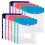 60Pack Plastic Envelopes, Binder Pockets for 3/4/11 Ring Binder,Expandable Document Organizer with Snap Button and Label 2