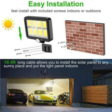 3X LED Solar Split Wall Lamp 3 Mode Waterproof Motion Sensor Lamps Garden Street Lighting Solar Lamp A