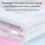 60Pack Plastic Envelopes, Binder Pockets for 3/4/11 Ring Binder,Expandable Document Organizer with Snap Button and Label 5