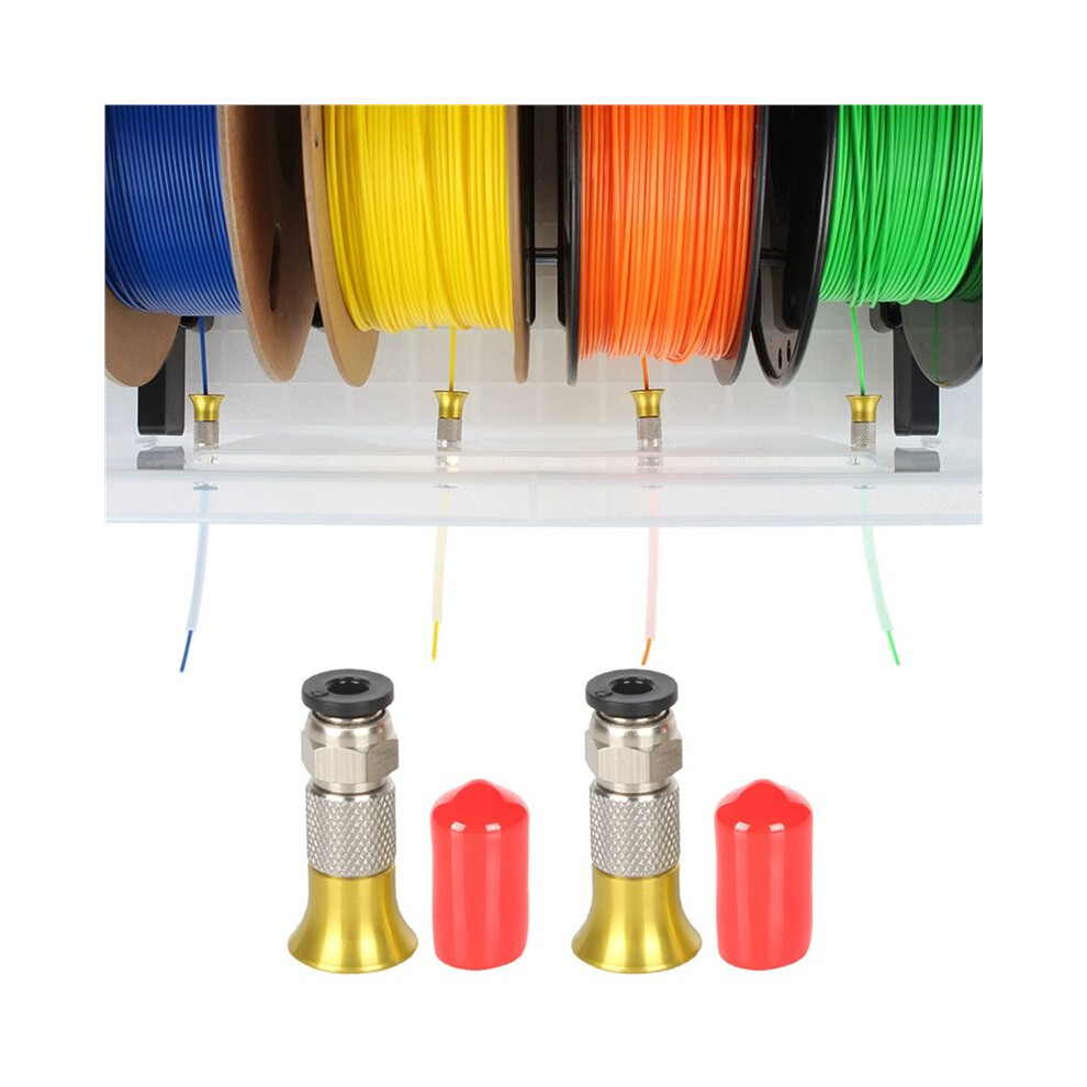4X Pc4-M6 Pneumatic Straight Connector 3D Printer Filament Dryer Box 4X2.5mm Ptfe Tube 1.75Mm M6 Feed Fitting Coupler 6031443612134