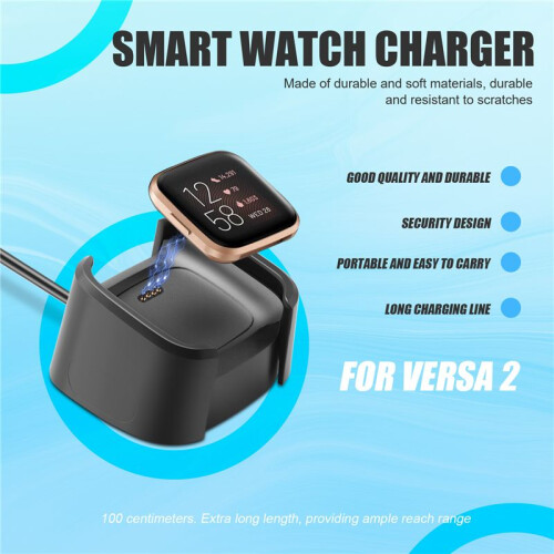 Charger Compatible for  Versa 2,Replacement USB Charging Cable for Versa 2  Watch Accessories 1