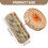 2PCS 3D Wood Slice Round Throw Pillows, Rustic Tree Log Floor Cushions, Soft Decorative Pair 3