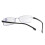 Rimless Blue Light Blocking Reading Glasses for Men 4.00x Magnification Lightweight Durable Frame 5