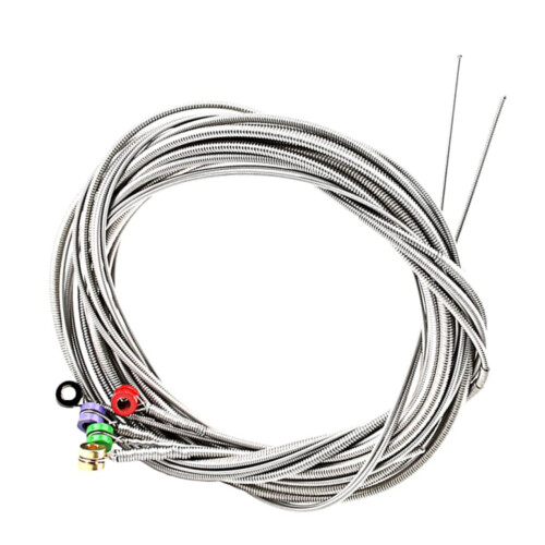 5 Pack Stainless Steel Bass Guitar Strings Fast Response Clear Tone Durable Replacement
