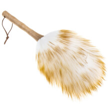 Instrument Cleaning Brush Gentle Wool Duster for Guqin Guzheng Piano Guitar with Ergonomic Grip