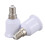 30 Pcs E14, E27 Adapter Base Screw LED Light Bulb Bulb Socket Converter, White 1