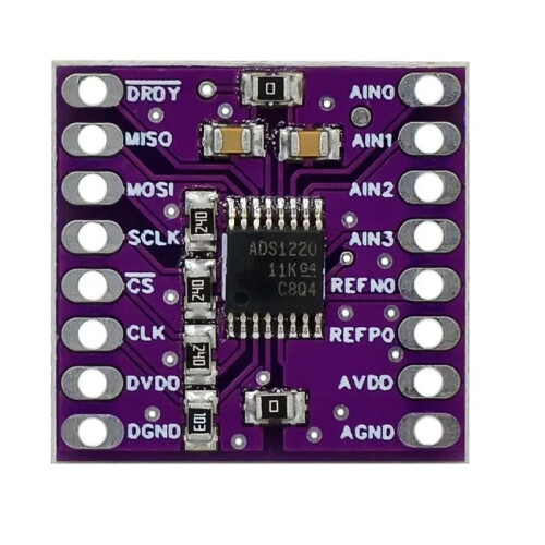 2X Módulo Conversor ADC ADS1220 de 24 Bits I2C, Conversor Analógico-Digital de 24 Bits e Baixa Potência 2