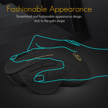 IMICE Kabelloses Spiel Maus Ergonomische Maus 6 Tasten LED 1600 DPI Computer Aufladen Maus Spiel MäUse für PUBG FPS Spiel