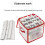 Storage Box for Christmas Tree Baubles PVC Folding 64-Piece 5