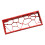 Aluminum Keyboard Enclosure Hollows Structure for Style-Red 1