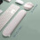 Leather surfaces Silicone Wrist Pad for Computer Mouse-White 3
