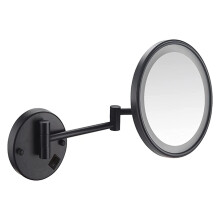 8 Inch Wall Mounted Makeup Mirror 3X Magnification DualSided Swivel Arm USB Rechargeable