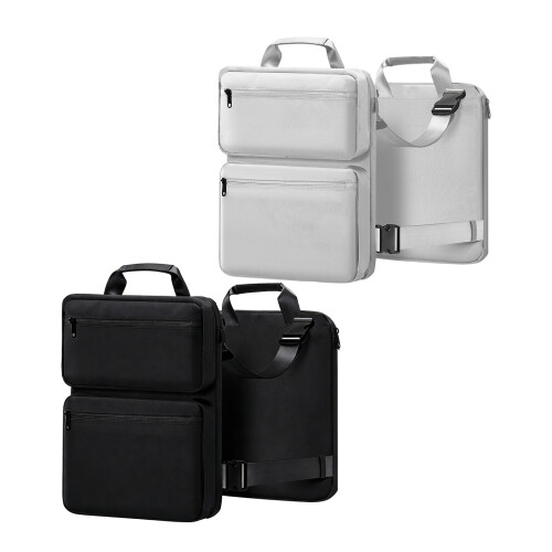 Sac à main extensible antichoc pour ordinateur-noir amovible 1