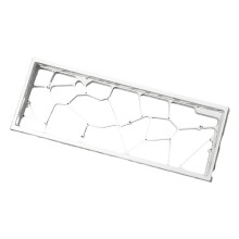 Le boîtier simple de clavier d'Assemblée creuse le-Blanc