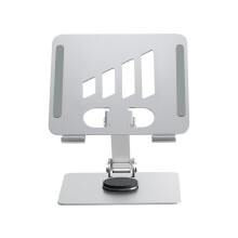 Adjustable Computer Stand Foldable Laptop Bracket for-Silver