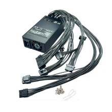 Professional Small 1U Power Supply Double CPU 8P-600W Black